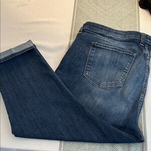 Kut from the Kloth Indigo Denim with Gold Detail